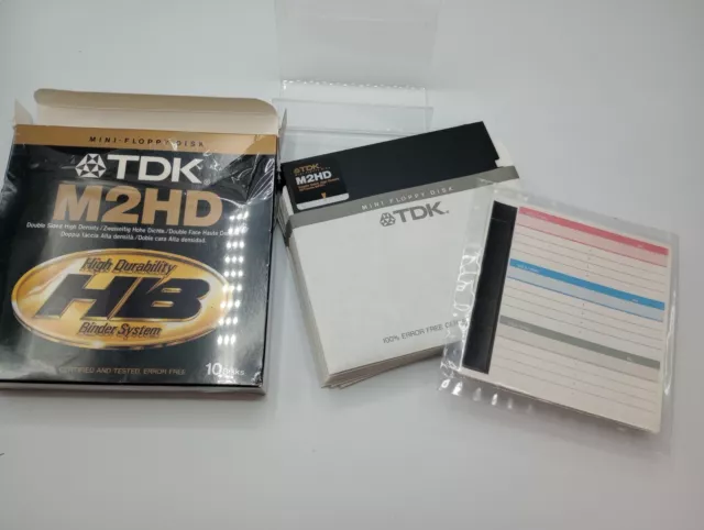 TDK M2HD 5.25" Double Sided High Density Mini-Floppy Disk (10-Pack) - OPEN BOX 2