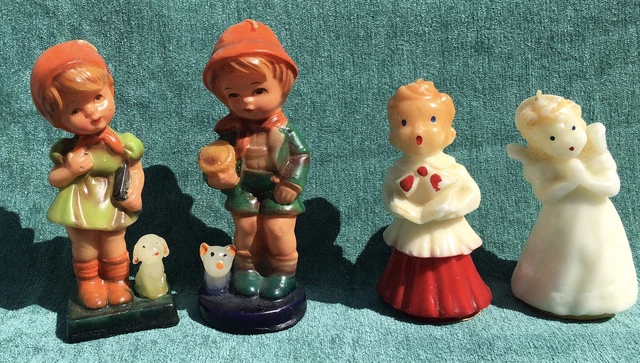 Velas de Navidad vintage años 40 Gaybrite Escocia