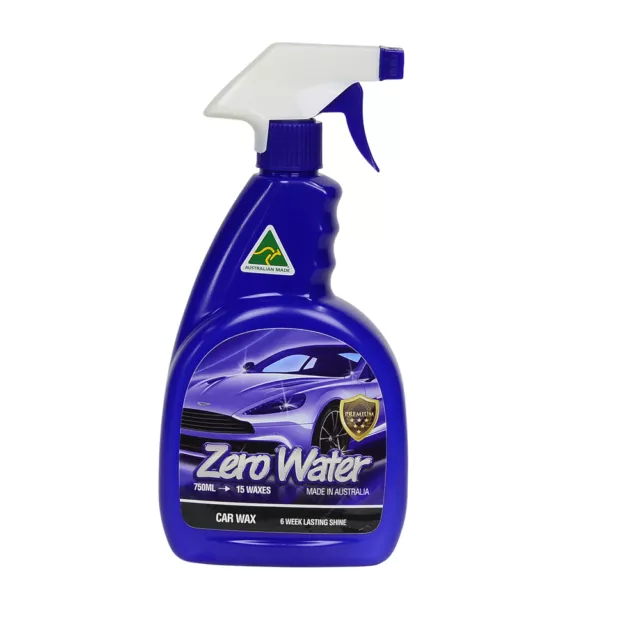 Zero Water CAR WAX Waterless Carnauba Wax Australian Quick Easy Spray n Wipe