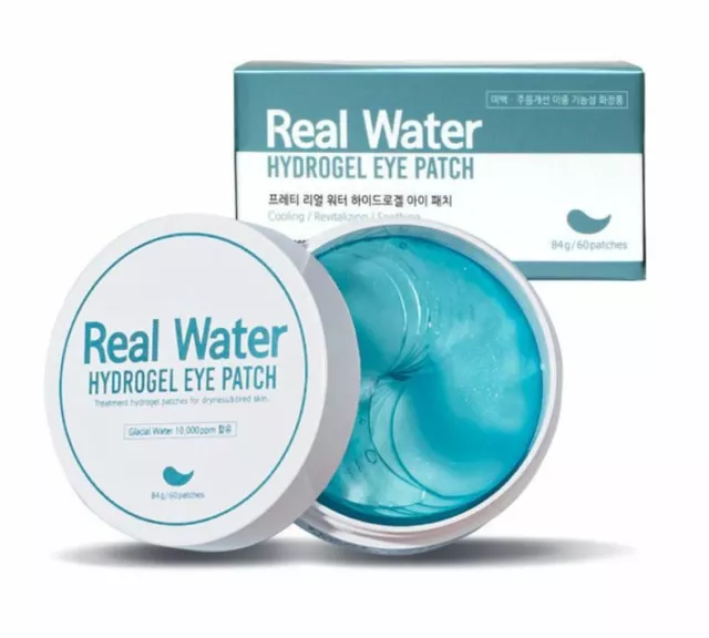 [Prreti] Real Agua Hidrogel Hidratante Ojo Parche Máscara 60patches/1box Korea