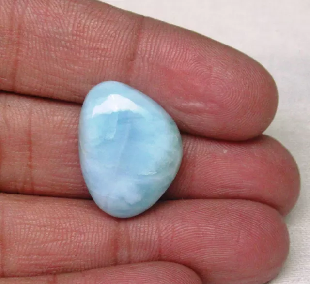 Natural Larimar Cabochon Fancy Shape 23.10 Cts Loose Gemstone H 2314