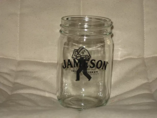 JAMESON Irish Whiskey 12oz Mason Jar glass VII
