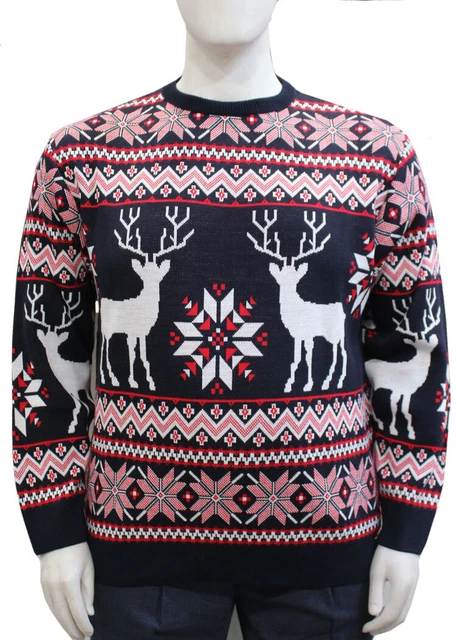 Maglione TAGLIE FORTI UOMO maglia maglioncino girocollo invernale da 3XL Maxfort