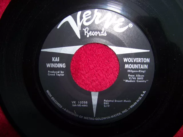 Kai Winding - Wolverton mountain / Dear heart    US Verve 45