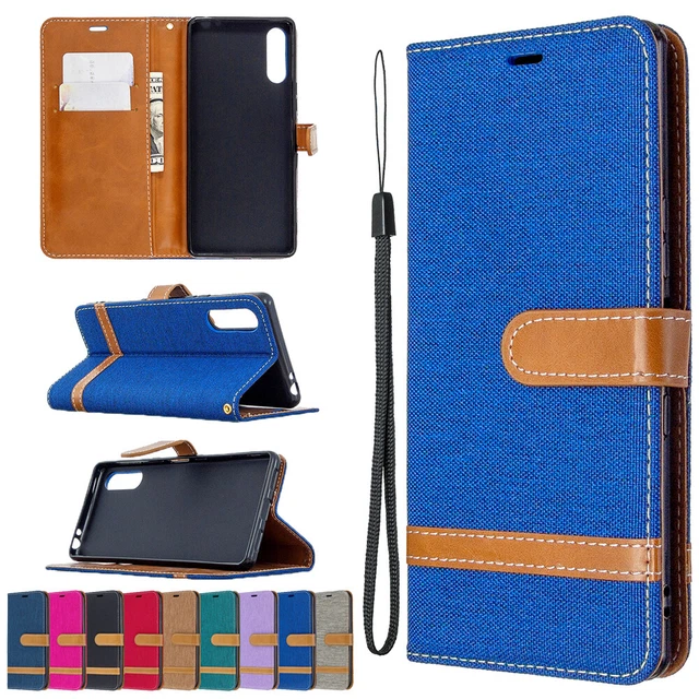 Coque pour Sony Xperia L4 L2 10 XA1 XA2 Etui Housse Portefeuille Flip Case Cover