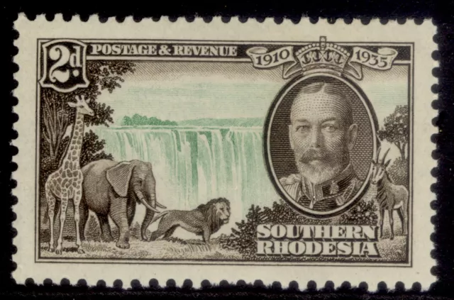 SOUTHERN RHODESIA GV SG32, 2d emerald & sepia, NH MINT.