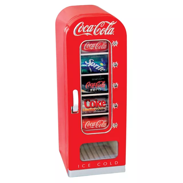 Koolatron Coca-Cola Design Push Button Vending Machine Mini Fridge (Open Box)