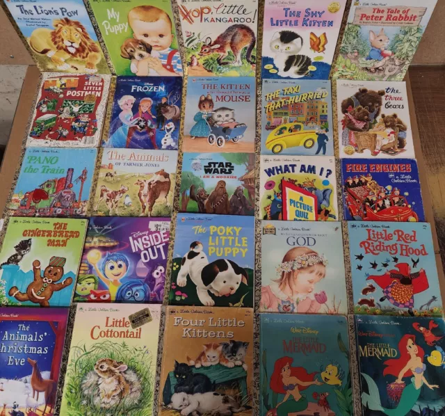 Lot of 51 A Little Golden Vintage Walt Disney Classic Kids Books MIX ASSORTED