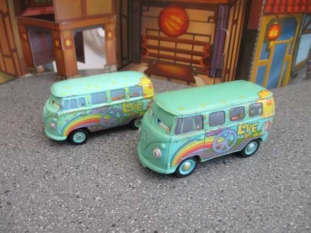 Fillmore Radiator Springs DISNEY PIXAR CARS Fillmore Radiator Springs Diecast Vw Bus 2 Ww ...