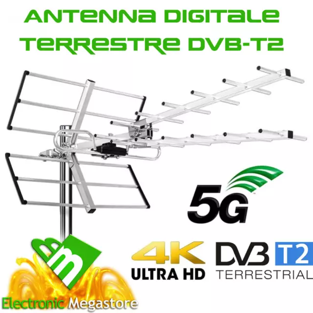 Antenna Tv Esterna Digitale Terrestre Direttiva Alto Guadagno