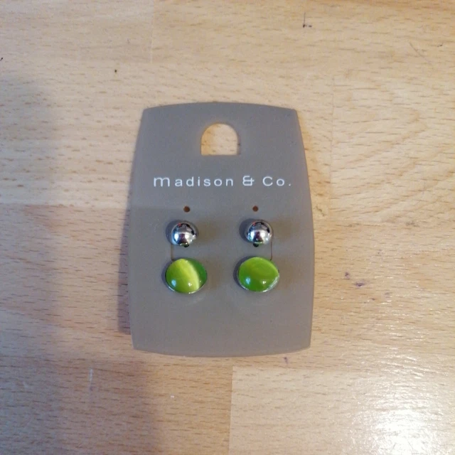 Madison And Co Earrings For Pierced Ears New In Original Packaging