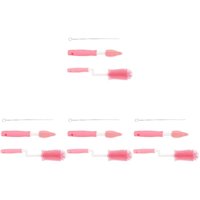 4 set pulizia domestico biberon scovolino pulisci biberon scovolino per biberon