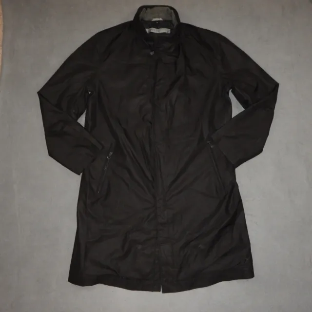 Hugo Boss Goretex Coat Mens Large Black Lined Hooded