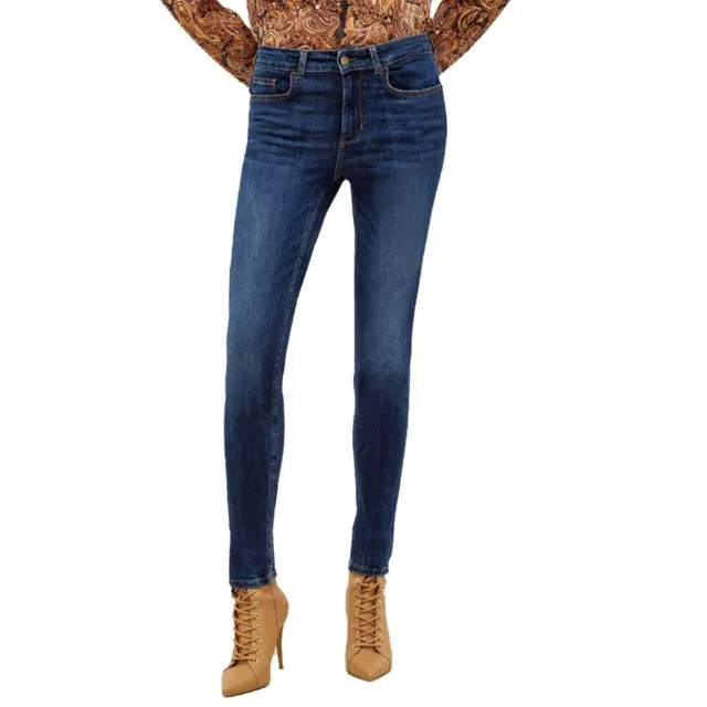 Liu Jo Denim Jeans Skinny Bottom Up Con Strass Donna FW 22/23 -10% UF2013D4615