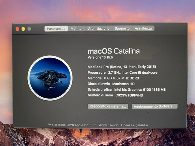 Apple MacBook Pro 13" Retina i5 2,7GHz - 8GB Ram - Early 2015 5