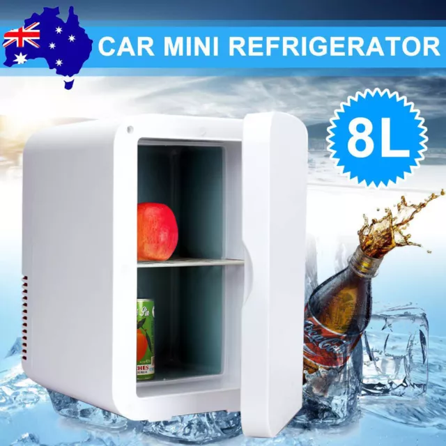 8L Mini Portable Fridge Car Home Drinks Beer Cooler Bar Freezer Ice Cosmetics