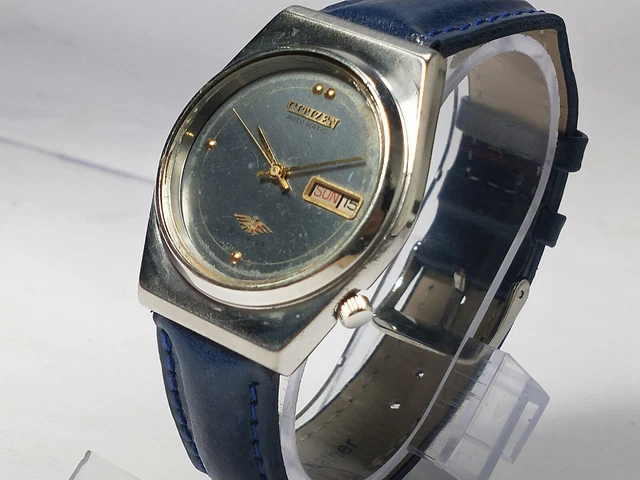 Vintage  Citizen   Automatic Movement Date Day Dial Mens Analog Wrist Watch D163