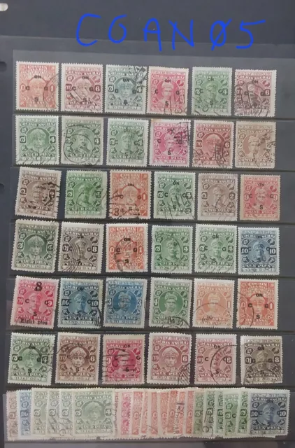Indian States Cochin Anchal Officials+ Selection Mint & Used to KGVI (COAN05)