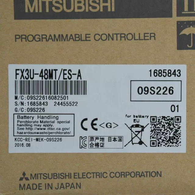 1PC New Mitsubishi FX3U-48MT/ES-A Programmable Logic Controller