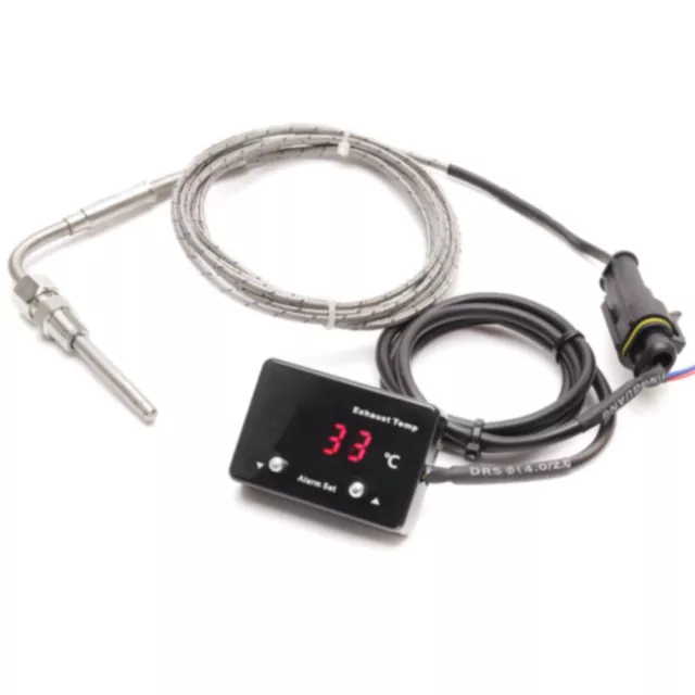 LED Digital Display Parts With Sensor Pyrometer Car Exhaust Temp Gauge