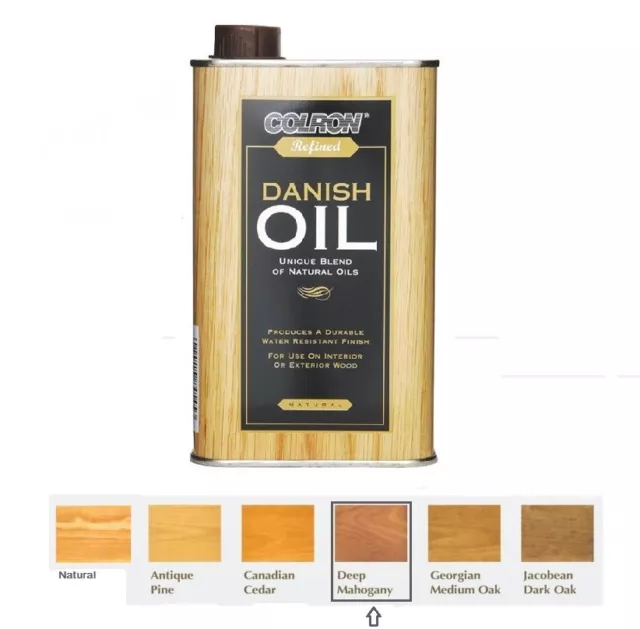 NEW Colron - Refined Interior & Exterior Wood Danish Oil - 6 Colours - 500ML