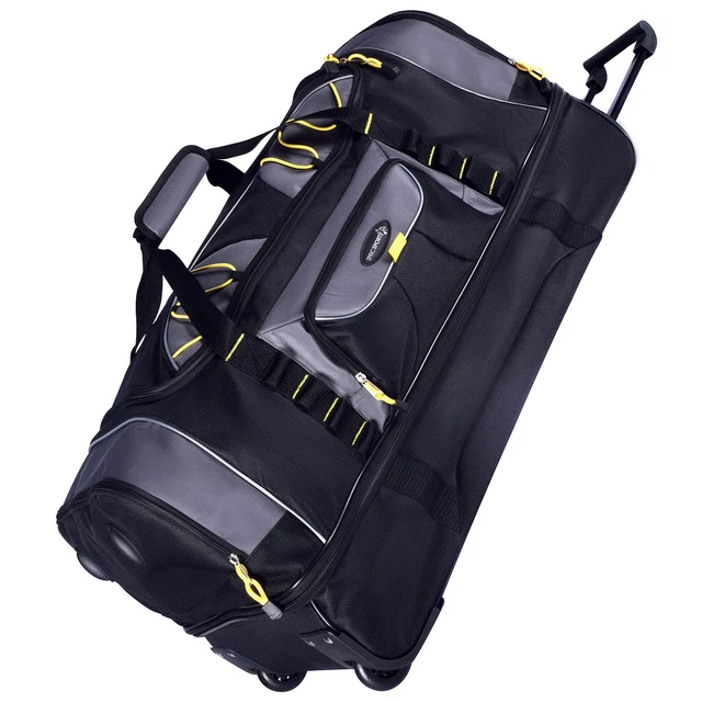 Sierra Madre II Upright Rolling Duffel Bag Black/Gray 30-Inch