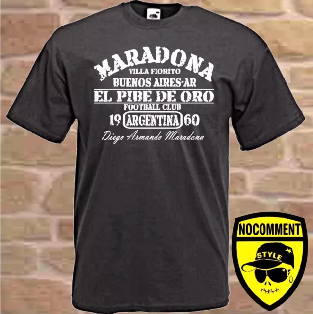 T-Shirt Diego Maradona Anagrafe Calcio Sport Ultra' Tifosi S M L Xl Xxl Xxxl