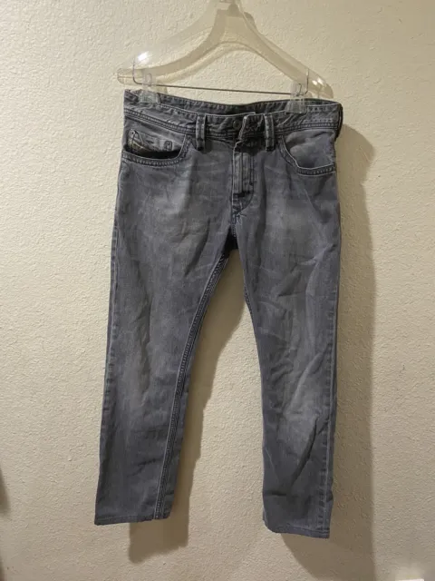 Diesel Jeans Thanaz Mens 31x30 Black/gray Slim Skinny 008QP Wash
