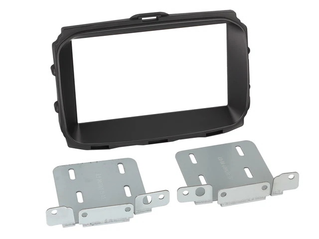 Kit Fixation Autoradio 2DIN Pour Alfa Romeo Giulietta 2010-2013 – Support Et Réducteur Inclus, Couleur Argent