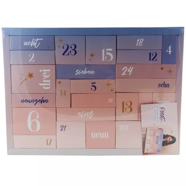 PINK BOX PREMIUM Adventskalender 2023 - 24 Türen - Kosmetik - Wert  400 Euro NEU