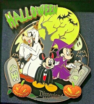 DLR - Halloween 2005 - Mickey, Minnie & Goofy JUMBO SPINNER Disney pin LE 500
