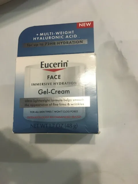 Eucerin Immersive Hydration GelCream with Hyaluronic Acid, 1.7 oz