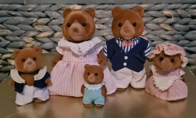 Calico critters marmalade bear family on sale