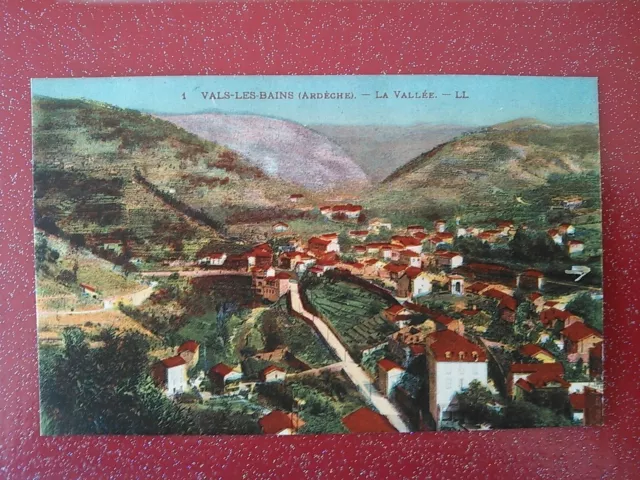 Cpa Ardèche  Vals Les Bains La Vallée