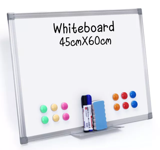 Whiteboard Magnettafel Wandtafel in 45x60cm lackiert Schreibtafel Magnetboard