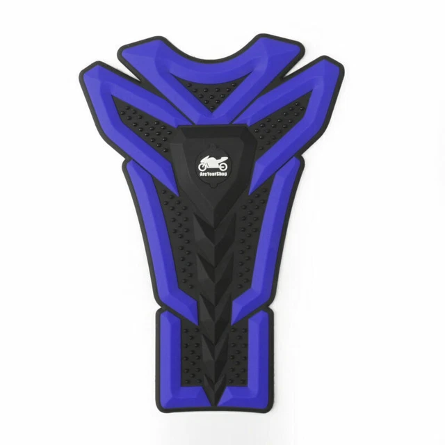 Moto 3D Rubber Gas Tank Pad Fish Bone Protector Decal Sticker Pour Honda Blue A1