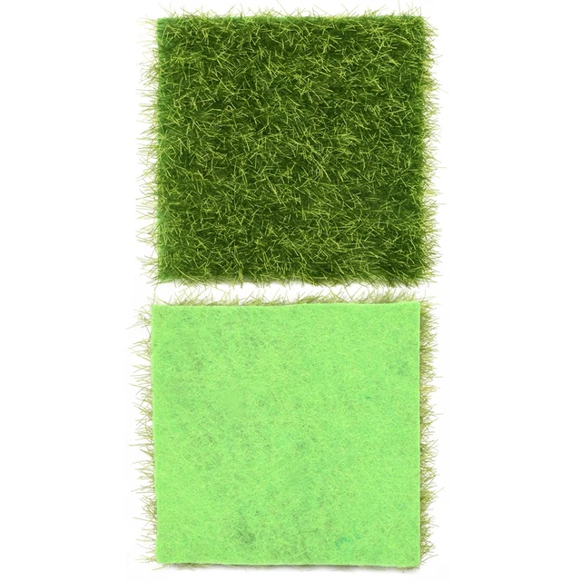 LT 10Pcs Garden Home Plastic Crafts Micro Landscape Ornaments Simulated Turf