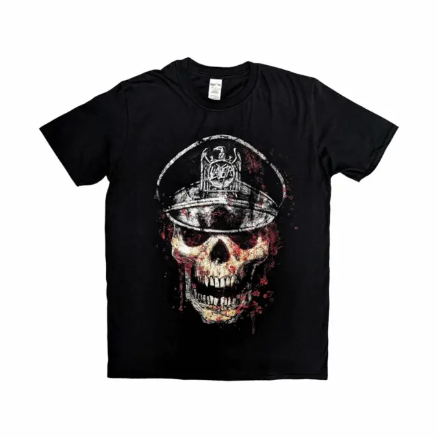 Slayer Herren T-Shirt Schwarz Skull Hat