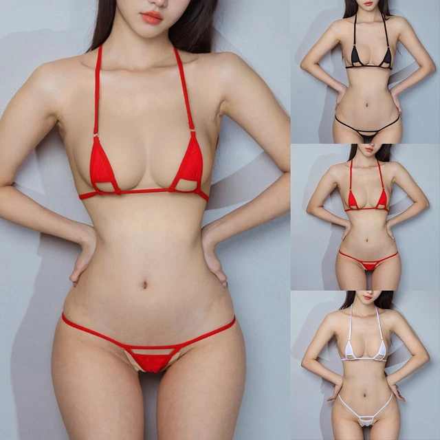 Exquis ensemble de bikini femme à cordes G lingerie (multiples couleurs)