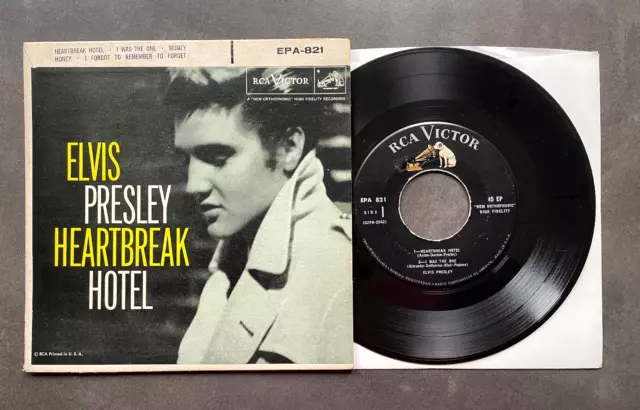 EP Elvis Presley - Heartbreak Hotel - USA EPA 821