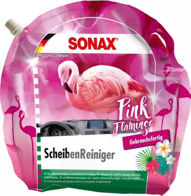 Reiniger Scheibenreiniger gebrauchsfertig Sonax Pink Flamingo 3 Liter