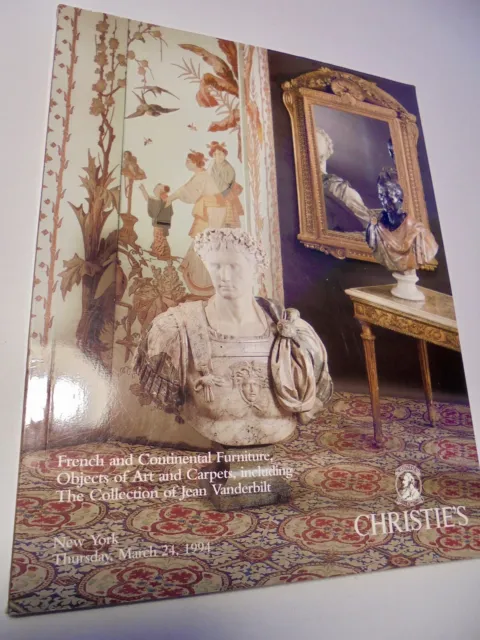 CHRISTIE´s auktion COLLECTION OF JEAN VANDERBILT interieur buch katalog catalog