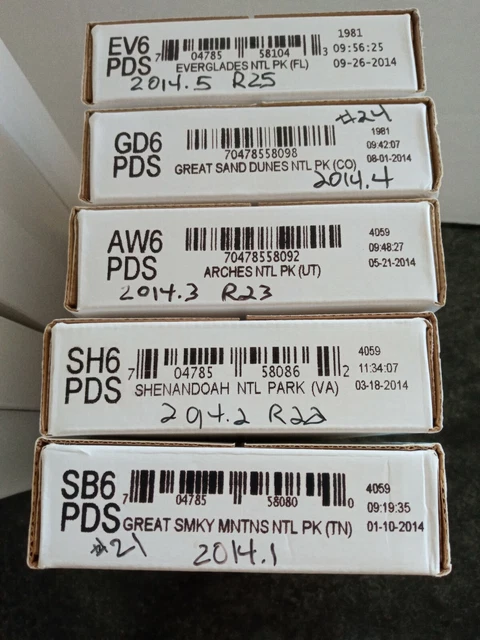 2014 ATB Quarters Full Set PD&S Rolls SB6 SH6 AW6 GD6 EV6 Sealed boxes
