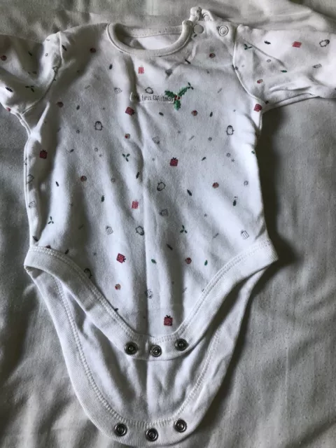 Mothercare My First Christmas Baby Vest Up To 3 Months