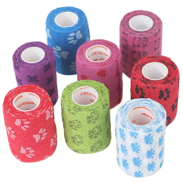 Self-adhesive Elastic Bandage for Pet Dog Cat Bandage Leg Cover Protector St*_*