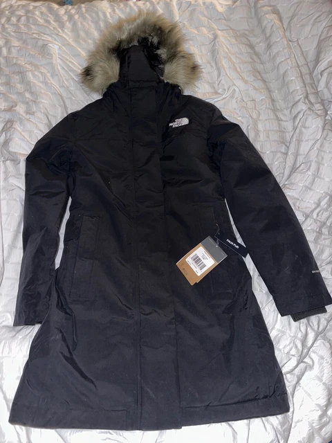 Womens The North Face Arctic Parka Down Waterproof Warm Winter Jacket Black $350