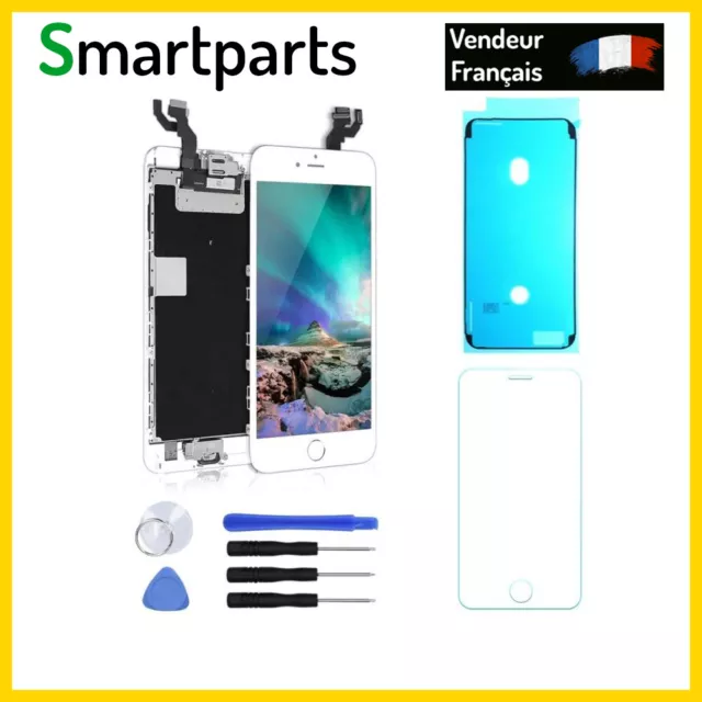 Bloc Lcd + Ecran Lcd Compatible Iphone 6S Plus Blanc Assemblé +Verre + Joint