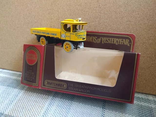 Matchbox Models of Yesteryear - Y18 1918 Atkinson Model D Steam Wagon - Boxed 3