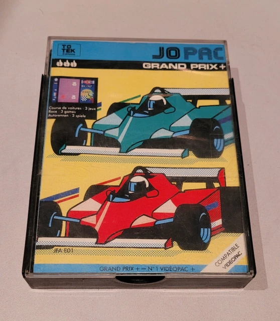 Jeu Philips Videopac 'Grand Prix' + Console - Très Bon état - Collection Rétro