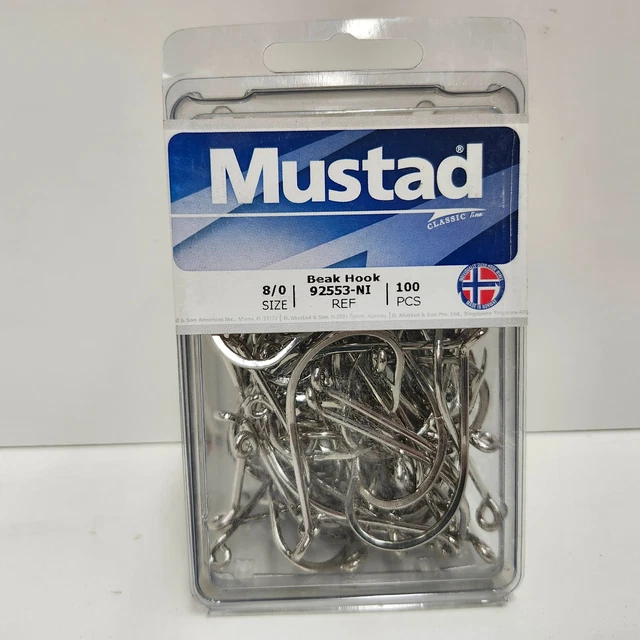 Mustad 92671-BR-7/0 Beak Fishing Hook – Special Long Shank, Forged & Reversed, Bronze Size 7/0 - View #9
